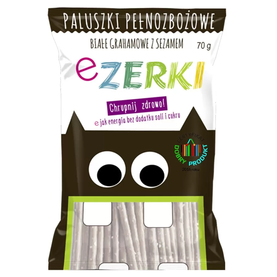 1 Paluszki Ezerki grahamowe białe sezamowe - Brązowe, 70g PROMO