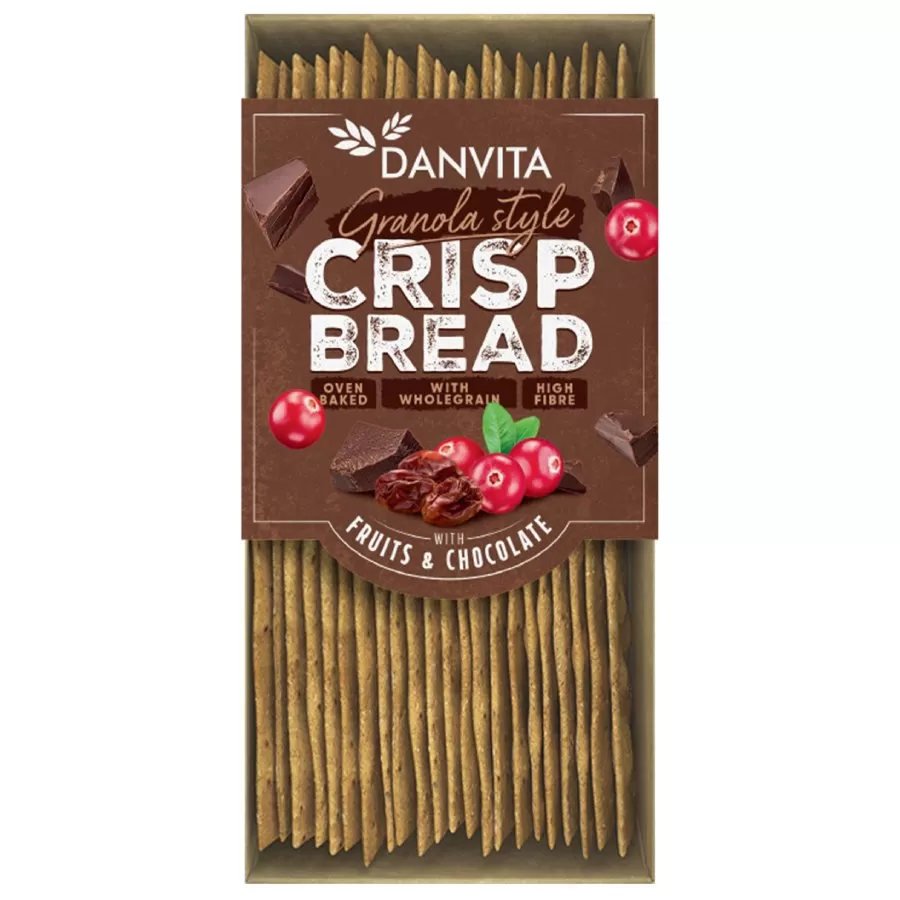 Pieczywo chrupkie z jagodami i czekoladą BERRIES &amp; CHOCOLATE Danvita, 130g
