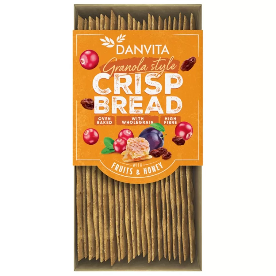 Pieczywo chrupkie z jagodami i miodem BERRIES &amp; HONEY Danvita, 130g