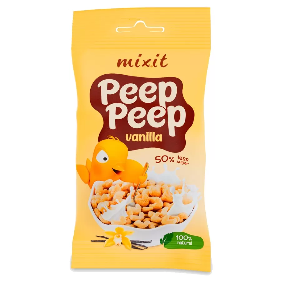 Płatki śniadaniowe Peep Peep - waniliowe do kieszeni MIxit, 25g