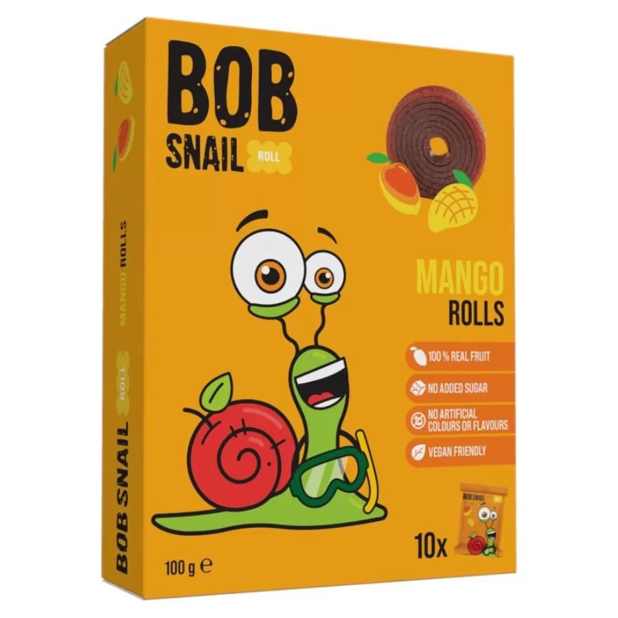 Przekąska &quot;Mango&quot;  bez dodatku cukru Bob Snail,  100g