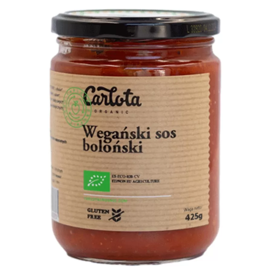 Wegański sos boloński Carlota Organic BIO, 425g