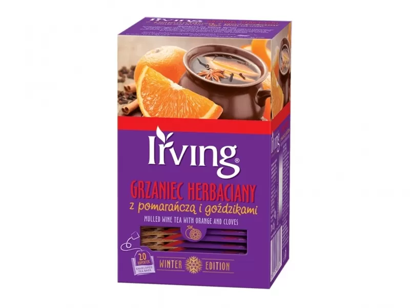 Grzaniec herbaciany pomarań/goździki 20kop. Irving