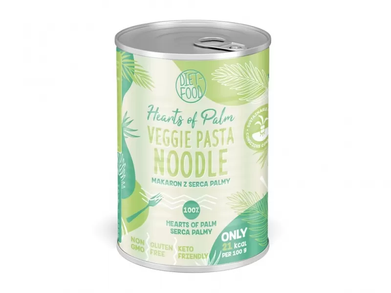 Veggie pasta noodle puszka 220g DIET-FOOD