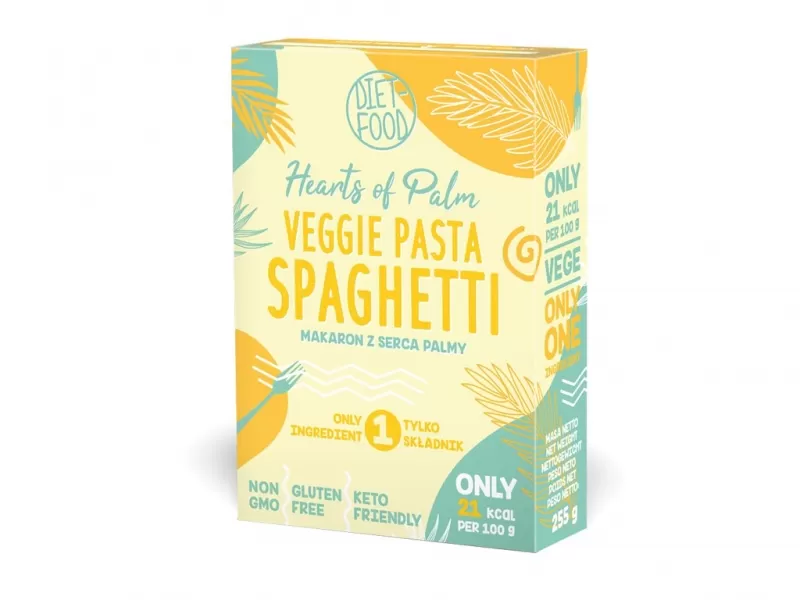 Veggie pasta spaghetti 255g karton DIET-FOOD