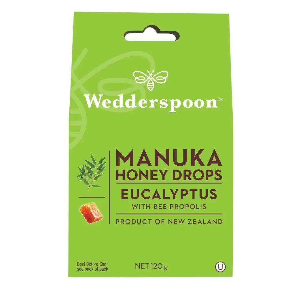 Manuka honey drops EUCALYPTUS 120g Wedderspoon