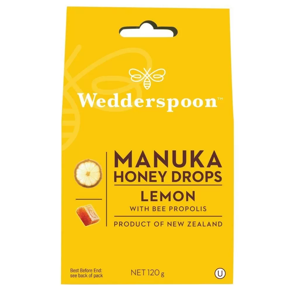 Manuka honey drops LEMON 120g Wedderspoon