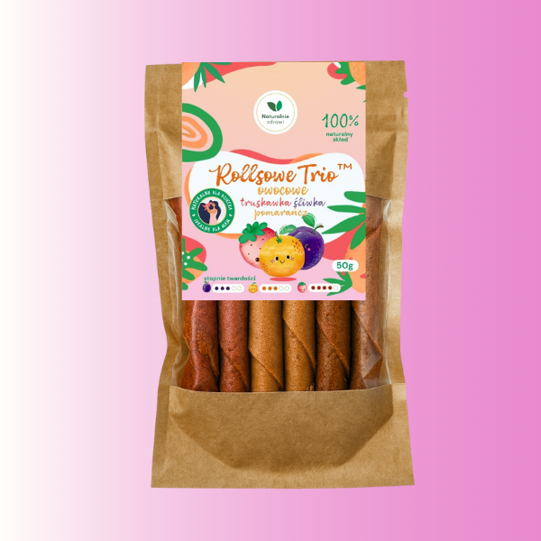 Trio owocowe rollsy Naturalnie Zdrowi, 50g