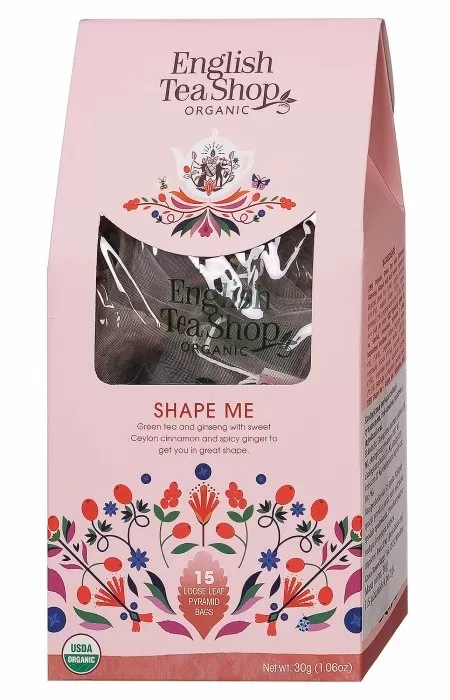 Herbata liściasta Shape Me BIO English Tea Shop, 15 piramidek