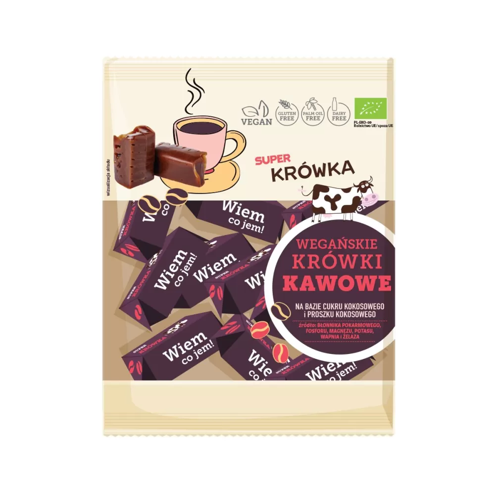 KRÓWKI KAWOWE BEZMLECZNE BEZGLUTENOWE BIO 150 g - ME GUSTO (SUPER KRÓWKA)