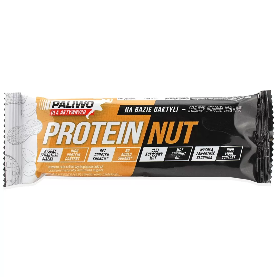 Baton Proteinowy Orzechowy Z Olejem MCT Keto 50 g - Paliwo DLA Aktywnych