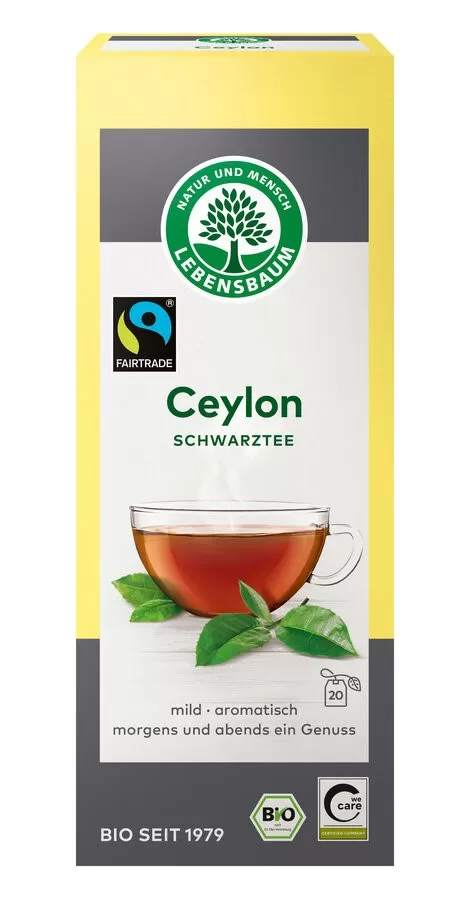 Herbata Czarna CejloŃska Fair Trade BIO (20 x 2 g) 40 g - Lebensbaum