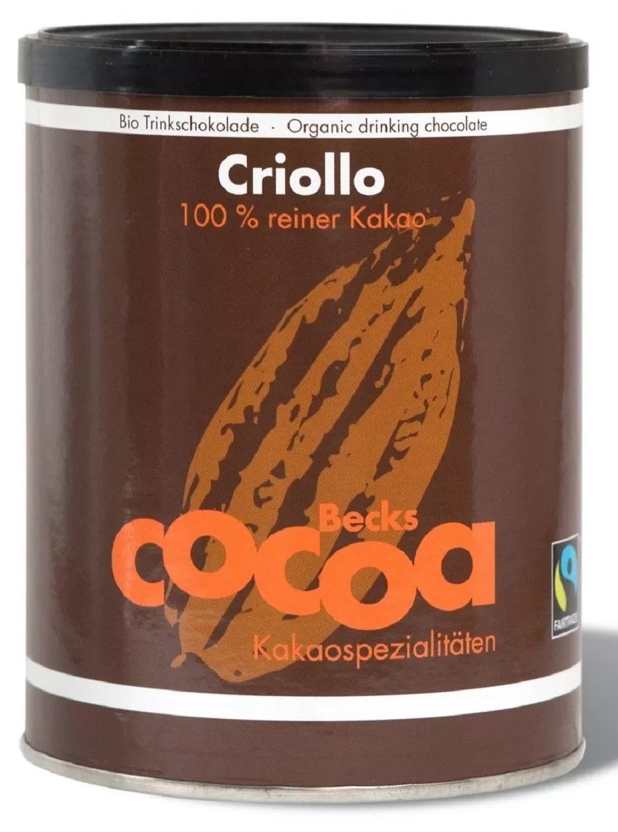 Kakao Criollo W Proszku Fair Trade Bezglutenowe BIO 250 g - Becks Cocoa