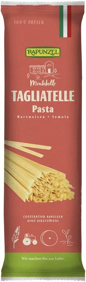 Makaron (semolinowy) Tagliatelle BIO 500 g - Rapunzel