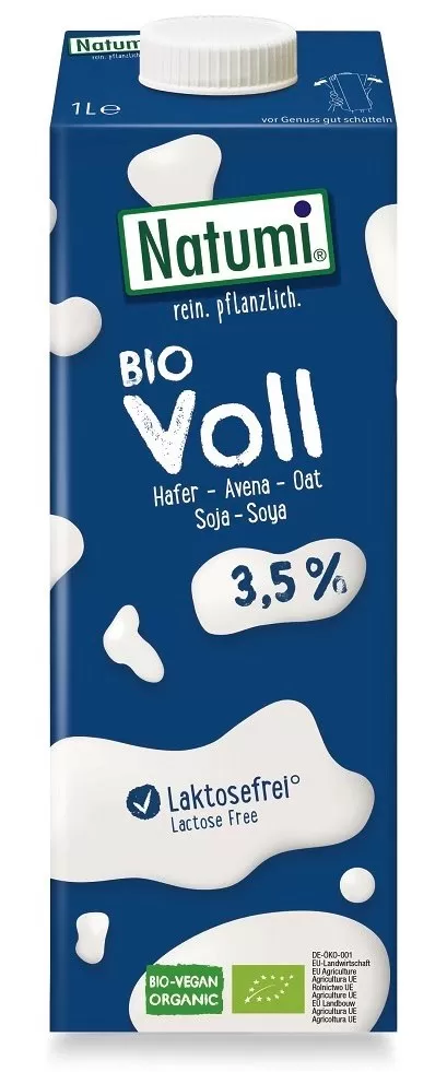 NapÓj Owsiano - Sojowy 3,5 % BEZ Dodatku CukrÓw BIO 1 L - Natumi