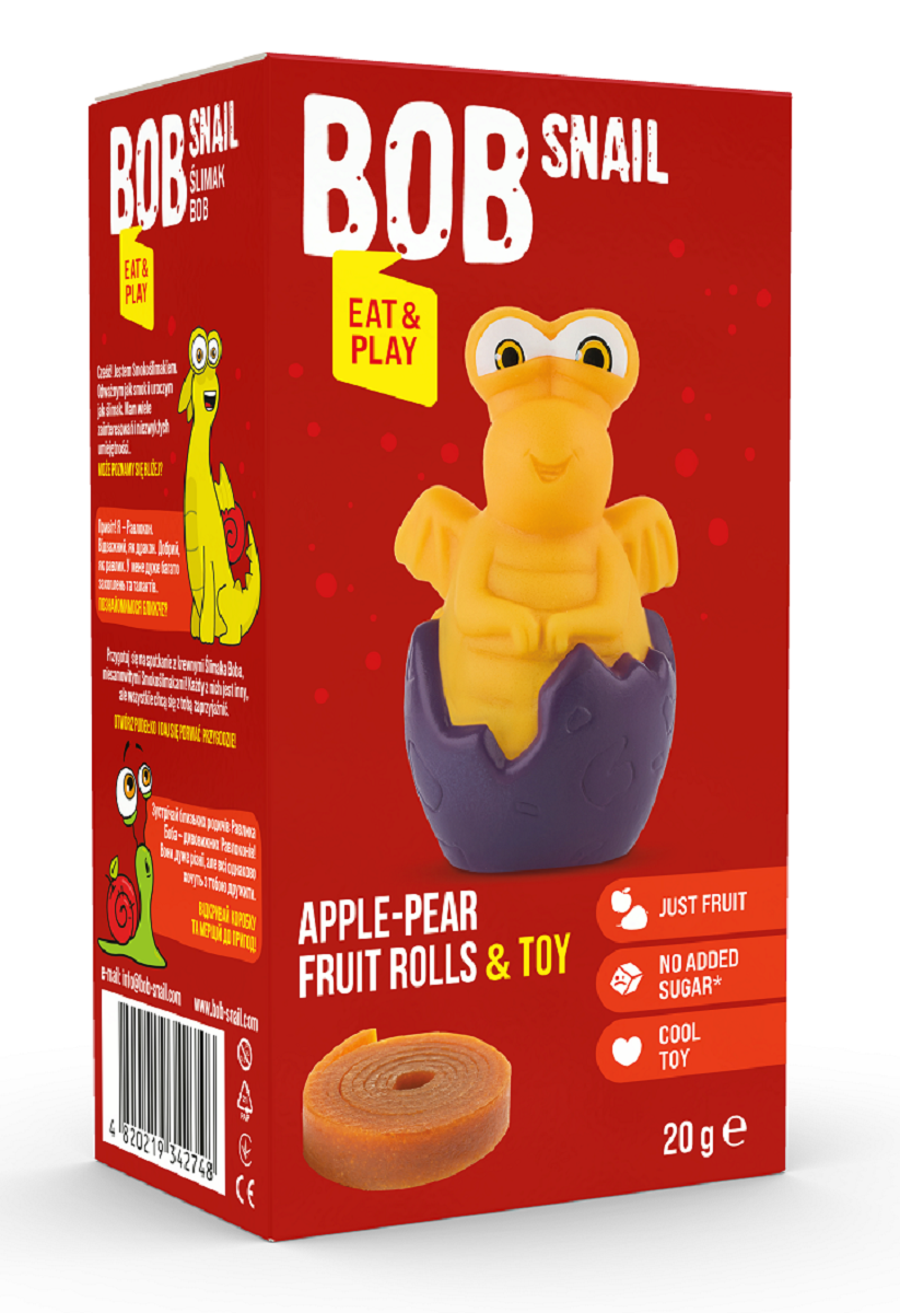 PrzekĄska Roll EAT &amp; Play JabŁko - Gruszka Z ZabawkĄ Bezglutenowa 20 g