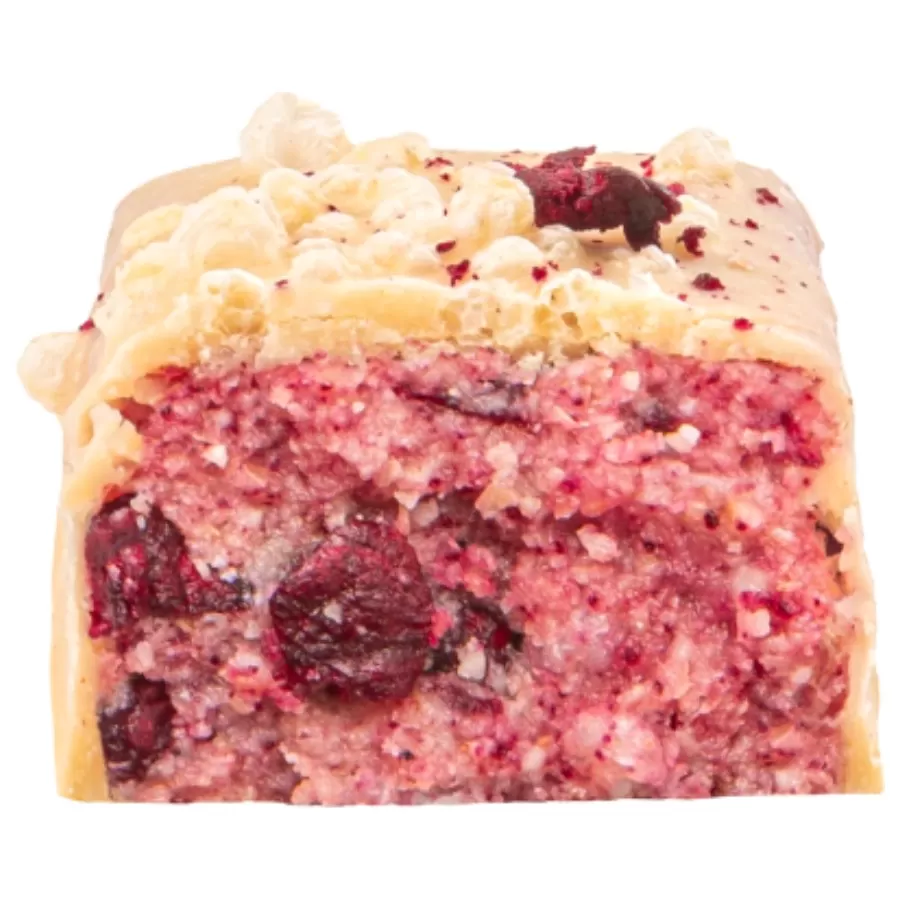 Baton w Białej Polewie „cookie Dough+cherry” Fizi, 45g