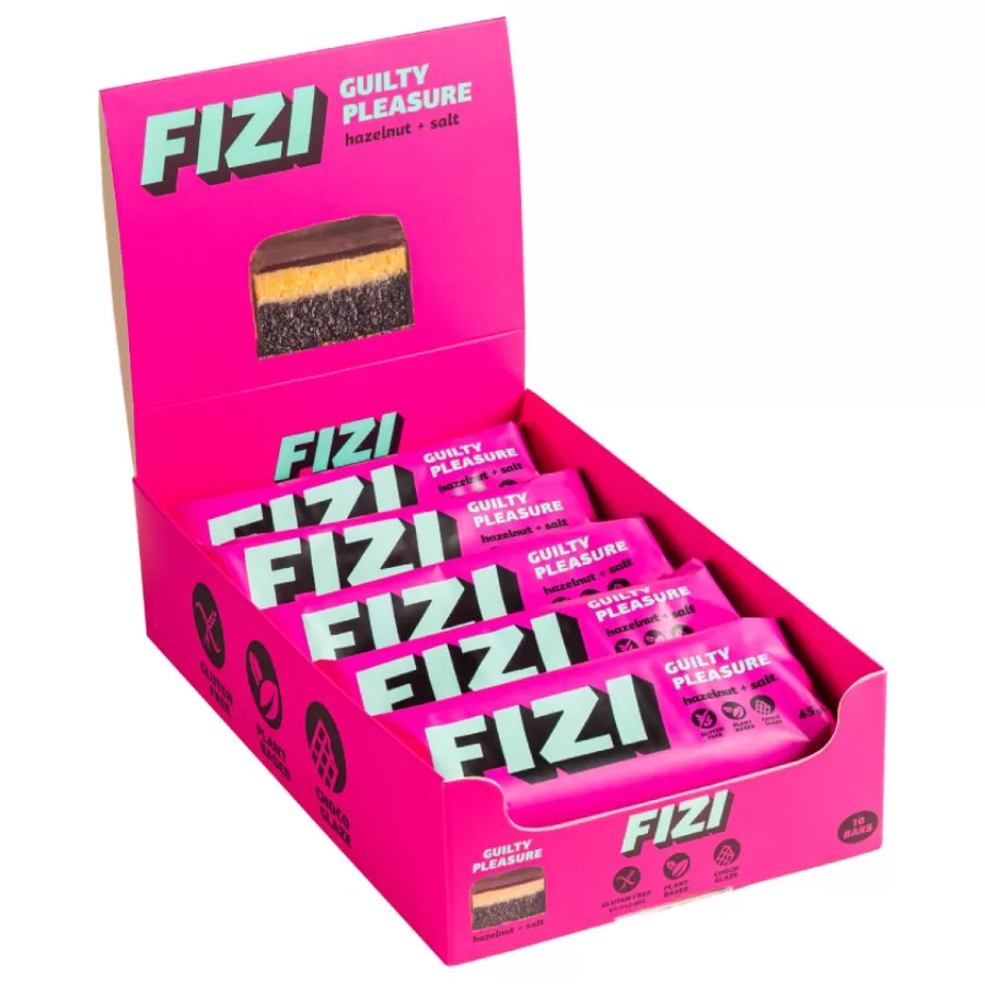 Baton w Polewie Czekoladowej „hazelnut + Salt” Fizi, 45g