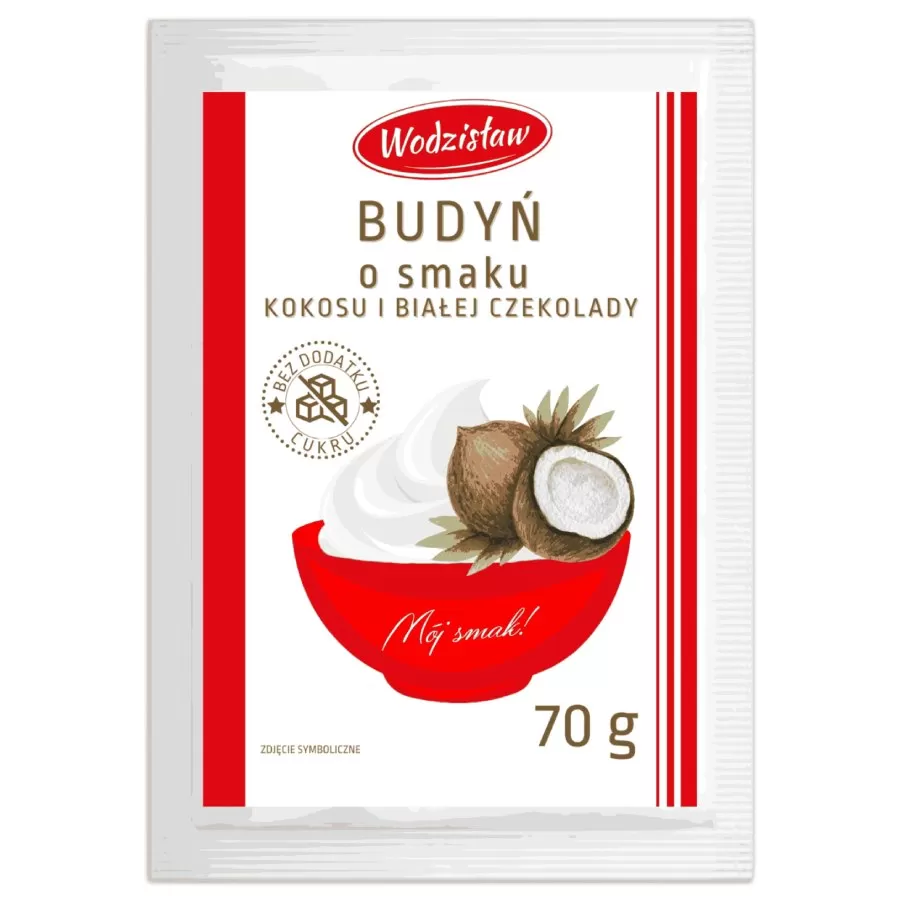 Budyń Vitally Food BIO Kokos i Biała Czekolada bez Cukru 70g