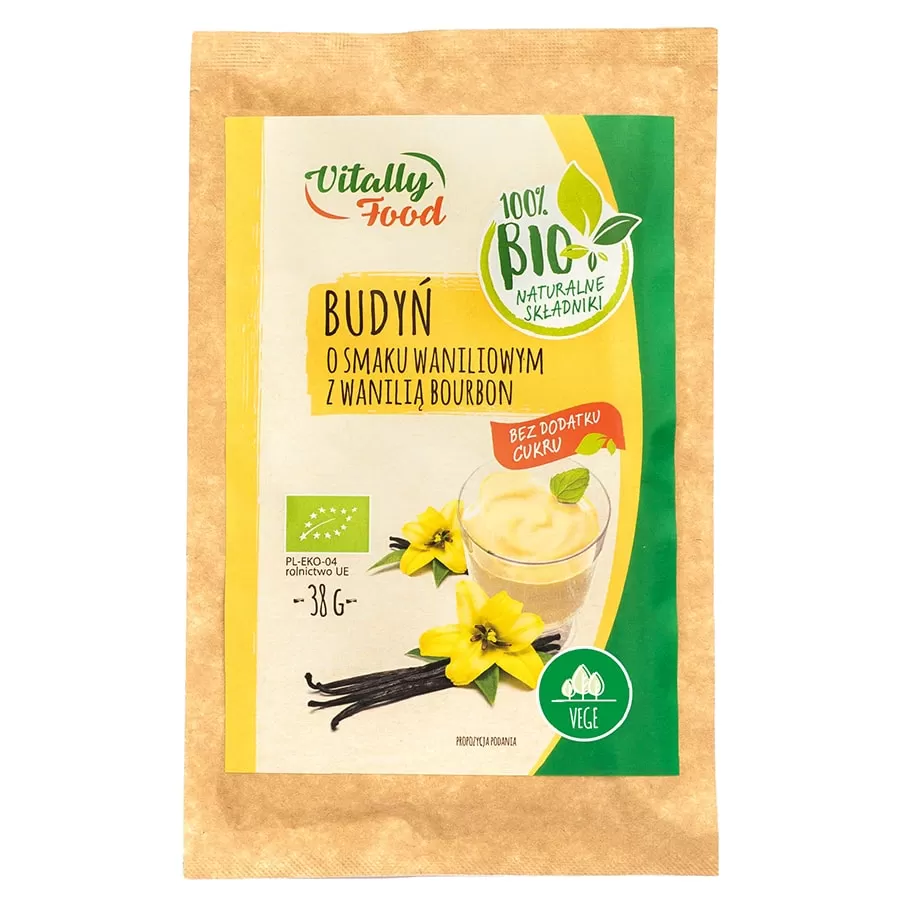 Budyń Waniliowy Bio bez Cukru, 38g