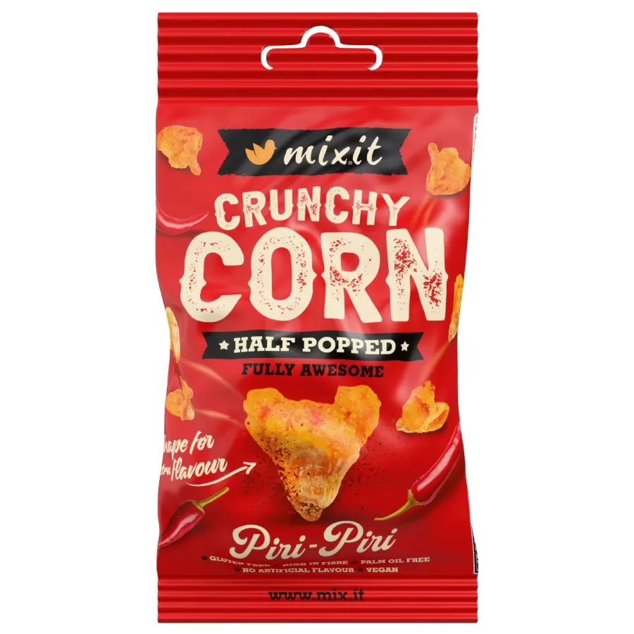 Crunchy Corn do Kieszeni - Piri Piri Mixit, 40g