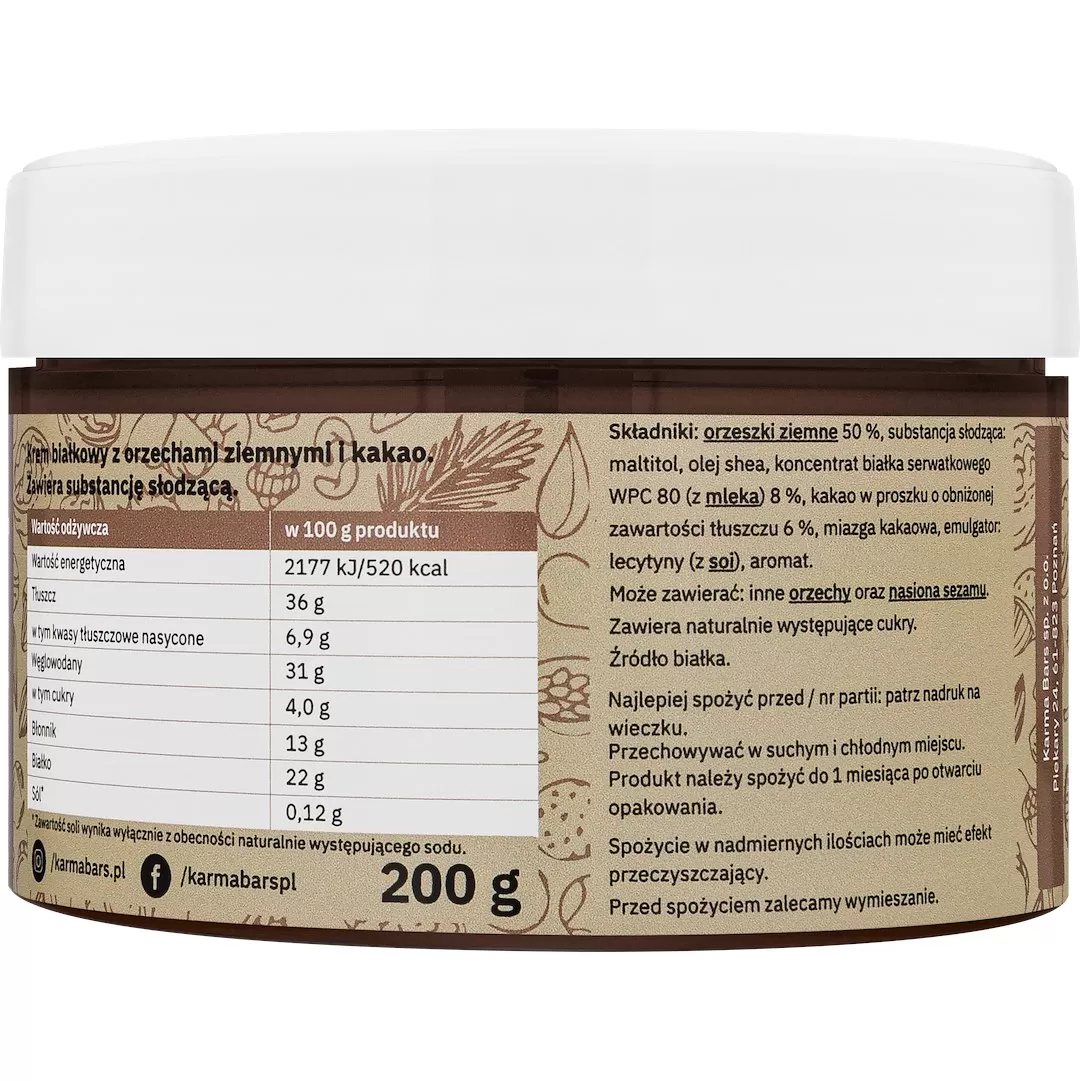 Krem Cocoa Protein Karma, 200g