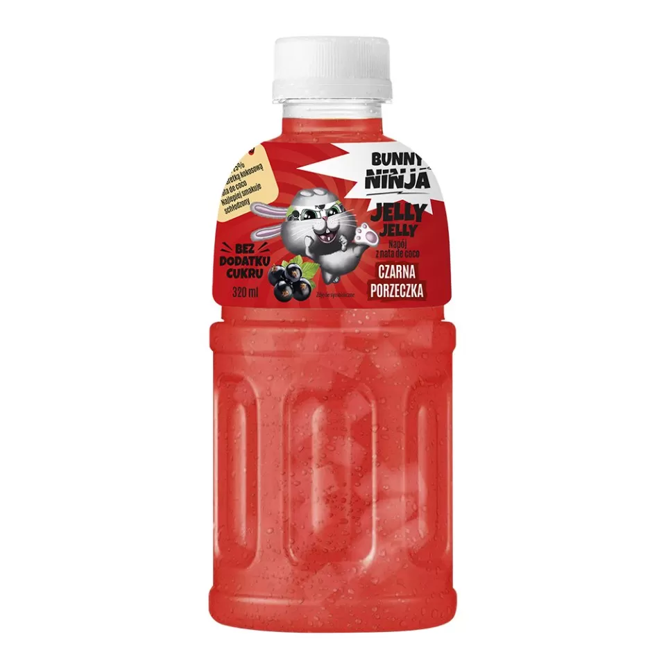 Napój NFC z czarnej porzeczki i galaretką kokosową Bunny Ninja 320 ml
